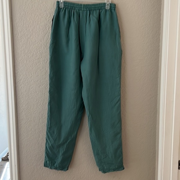 Abvien 100% Silk Women’s Windbreaker Jogger Pants sz S Sage Green. Vintage. - Picture 4 of 9